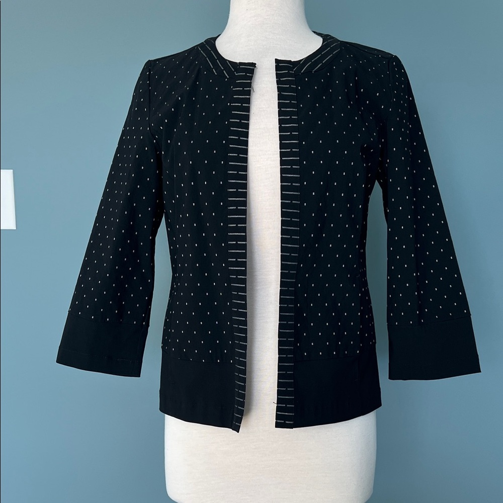 Chico's Black and White Women's Blazer